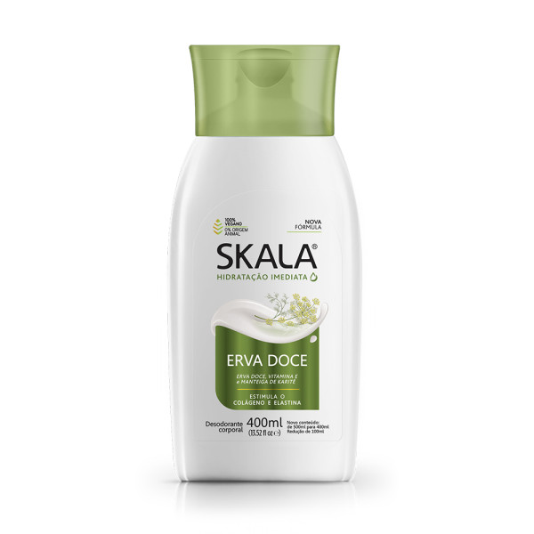 Creme  Hidratante Skala 400Ml  Corporal Erva Doce
