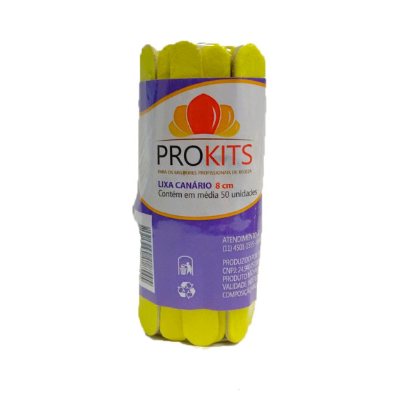 Lixa Unha Prokits Canario 8Cm  Com 50