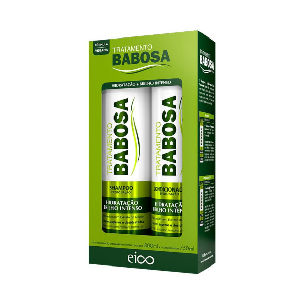 Kit Shampoo+Condicionador Eico 800Ml Babosa