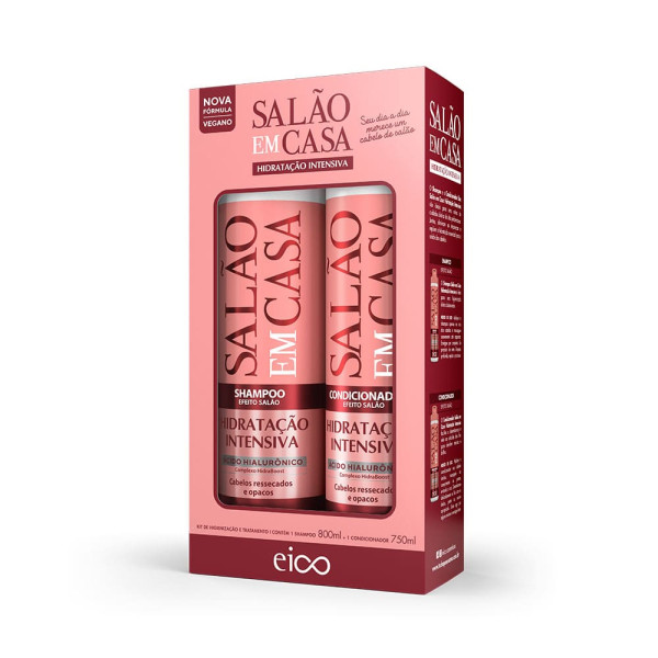Kit Eico Shampoo 800Ml+Condicionador 750Ml Salao Em Casa