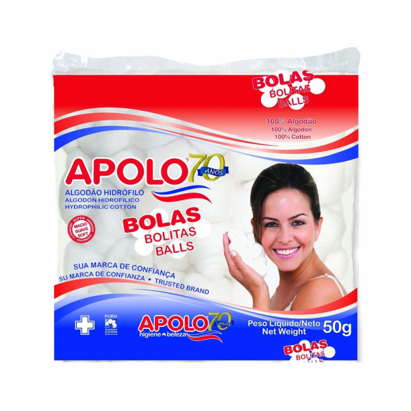 Bolas De Algodão Apolo 50G